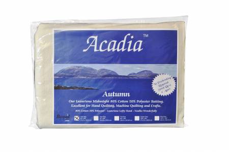 Acadia Premium 80% Cotton 20% Polyester Batting 4oz 45in x 60in